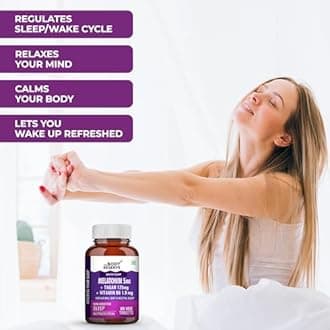 The Body Reserve Melatonin 5mg with Tagar 125mg for Natural Sleep Aid, Muscle Recovery, Nerve Relaxation, and Stress Relief Non-Habit Forming Sleep Aid for Men & Women (60 Veg Tablets) Pack of 2