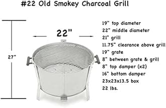 Old Smokey Charcoal Grill #22 (Large)