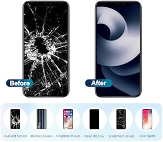 for iPhone XR Screen Replacement Kit 6.1inch,3D Touch LCD Display Digitizer Assembly with Repair Tools +Tempered Glass, Compatible with iPhone XR Screen Replacement (A1984/A2105/A2106/A2108) 6.1inch