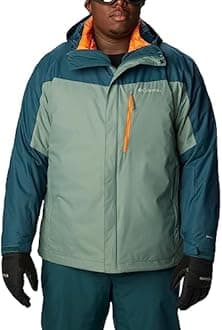 Columbia Men's Whirlibird IV Interchange Jacket, Metal/Night Wave, 1X Big