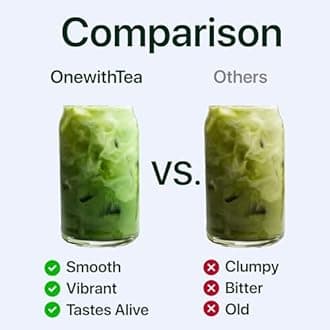 ONE WITH TEA Matcha Powder USDA ORGANIC Ceremonial Matcha, Hot or Iced, Smoothies Authentic Japanese Green Tea Powder, MADE IN JAPAN 2 OZ