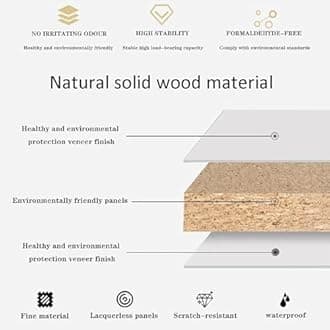 Dorm Desk Hutch,Ladder Desktop Bookshelf,2-Tier Computer Desktop Bookcase,Desk Hutch Top Only,Desk Organizer Shelf,Multipurpose Desktop Display Rack for Dorm Office Home(45x13x35inch, White)