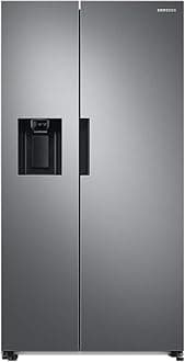 Samsung Series 7 American Style Fridge Freezer, Features SpaceMax™ and Twin Cooling Plus™ Technology, Ice Dispenser, Silver, Model: RS67A8811S9 [Energy Class E]