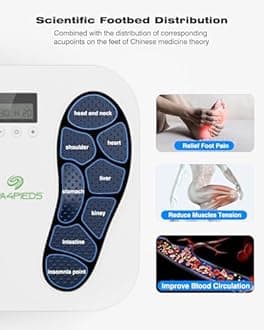 Transcutaneous Electrical Nerve Stimulator, Foot Massager, TENS & EMS for Pain Relief, 10 Modes and 20 Levels with Remote Control, Neuropathy, Relieve Swelling, Cramps, Plantar Fasciitis