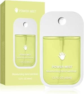 Power Mist Hydrating Hand Sanitizer Spray for Adults and Kids, Portable Hand Sanitizer Spray Travel Size, Ha/nd Saniti/ser, Mini500-Sprays Each, Multi-Flavor (Vanilla)