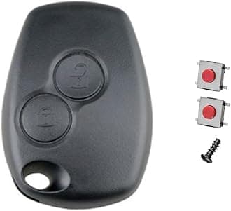 2 Buttons Car Key Fob Cover Replacement Fits for Renault Dacia Logan Duster Trafic Master for Opel Vivaro Movano for Nissan Interstar Key Case,Auto Remote Control Key Shell without Blade
