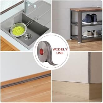 Flexible Wall Corner Protector Moulding Trim Peel and Stick Wall Corner Guards Edge Protector Self Adhesive Molding Trim Strip for Edge Ceiling (Brown Walnut Wood Grain, 0.8 in x 20 Ft)