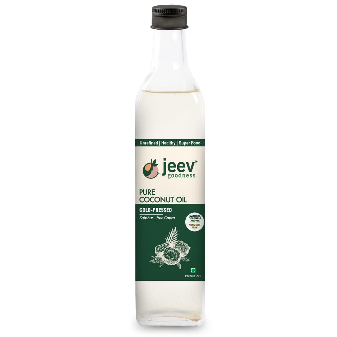 Nutrient Rich Cold Pressed Unrefined Coconut Oil | Single Pressed from Sulphur Free Native Copras | No Hybrid | Chemical Free | Natural Filtering | Ideal for Cooking & Self Care (410 ml PET)