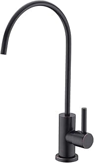 Oil Rubbed Bronze RO Faucet - 360° Swivel Drinking Water Faucet, Lead-Free Brass Water Filter Faucet Compatible with Reverse Osmosis & Under Sink Filtration Systems