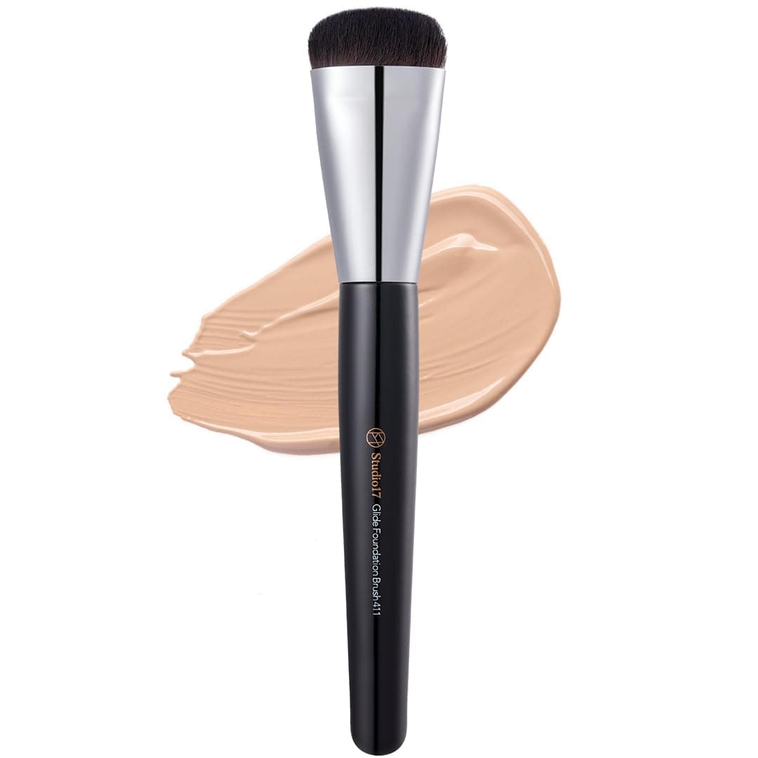 Studio17/Studio 17 Makeup Brush (Foundation Brush 411) Liquid Foundation Brush Base Makeup Tool Korean Cosmetics Olive Young Oriyang