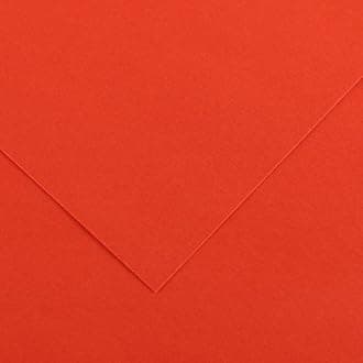 Canson Iris Vivaldi A4 185 GSM Smooth Colour Paper - Tomato (Pack of 50 Sheets)