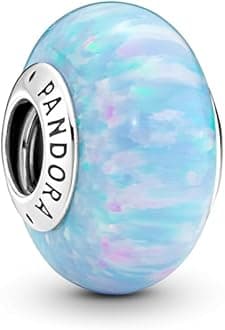Pandora Opalescent Ocean Blue Charm Bracelet Charm Moments Bracelets - Stunning Women's Jewelry - Gift for Women - Made with Sterling Silver & Man-Made Opal
