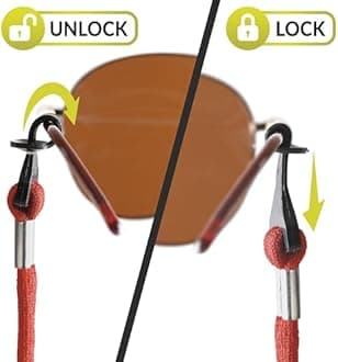 SIGONNA Eye Glasses String Holder Strap - Eyeglass Straps Cords for Men Women - Eyeglass Holders Around Neck - Sunglasses String Chain Lanyard Retainer - 4 Pcs Orange Pink