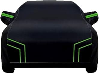 Outdoor car cover Compatible with Mitsubishi Outlander Sport 2010-2024, Oxford material, strong and durable, four seasons car cover (Black Green)