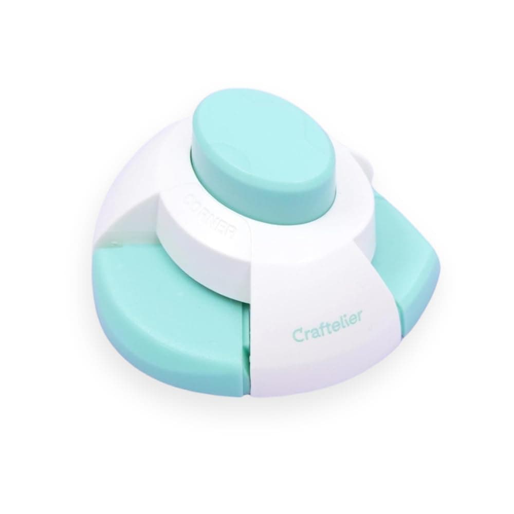 Envelope Corner Punch from 5 x 8.8 cm Up to 13 x 17.8 cm | Envelope Maker | Paper Crafting Scrapbooking | Turquoise and White Color