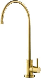 KrausPurita 100% Lead-Free Kitchen Water Filter Faucet in Brushed Brass, FF-100BB