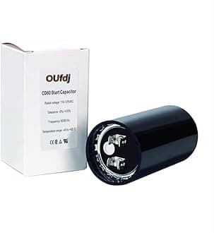 708-850 uf/MFD 110-125 VAC Round Start Capacitor ±20% 50/60 Hz CD60 Round Motor Well Pump Start Capacitor (708-850 uf/MFD)