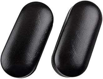 Dual Glasses Case for Two Frames - Classic Clamshell 2 Eyeglasses Case - Built-In Mirror (Black)