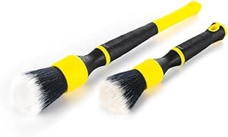 TriGrip Ultra-Soft Detailing Brush Set - Scratch-Free Cleaning for Exterior, Interior Panels, Emblems, Badges, Gauges, Infotainment Screen - Live Wire