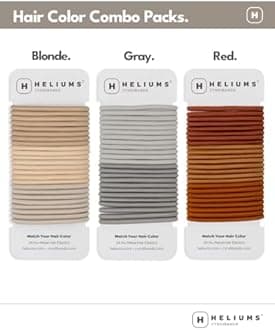 Cyndibands Elastic Hair Ties – Black - No Damage 4mm Ponytail Holders for Women & Kids, 24-Pack Hair Elastics in Neutral Colors