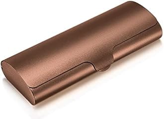 Hifot Brillenetui hardcase Aluminium, Metall Lesebrillenetui hartschalen schwarz fr Damen und Herren