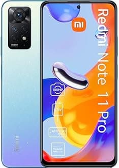 Xiaomi Redmi Note 11 Pro 4G Volte 64GB + 6GB Factory Unlocked 6.67" 108MP Camera Night Mode (Not Verizon Sprint Boost Cricket Metro At&T) + (w/Fast Car Charger Bundle) (Star Blue)
