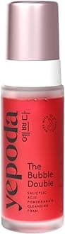 – The Bubble Double, Gently Exfoliating Cleansing Foam, Deeply Cleanses Pores & Prevents Impurities, Vegan Korean Face Cleanser for All Skin Types, 120 ml