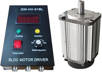 High Speed 110V/220V 6000rpm/3000/8000 0.75KW 750W 80mm Brushless DC Motor Low Noise Hall BLDC Motor with Driver (220v-750W3000rpm)