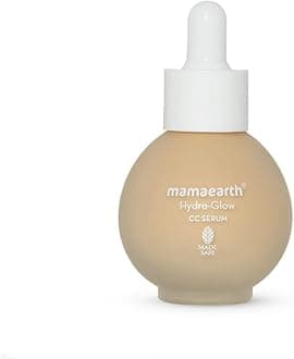 Mamaearth Hydra-Glow CC Serum with Vitamin C & Hyaluronic Acid - Vanilla - 30 ml | Hydrates Skin | Natural Coverage| SPF 30