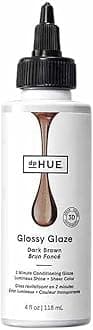 dpHUE Glossy Glaze, Dark Brown - In-Shower Liquid Hair Gloss for Luminous Shine & Sheer Color - Paraben, SLS & SLES Sulfate Free - Leaping Bunny Certified