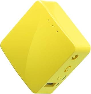 GL.iNet USB GL-MT300N-V2 (Mango) Wireless LAN VPN Travel Router Repeater Bridge 11n/g/b High Performance 300Mbps 128MB RAM Compact for Hotels Openwrt Installation OpenVPN/WireGuard Client and Server