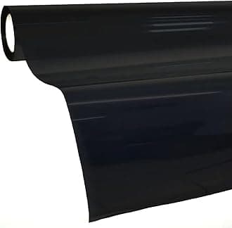 VViViD Transparent Colorful Vinyl Window Tinting Sheets (10ft x 4.9ft, Dark Black)