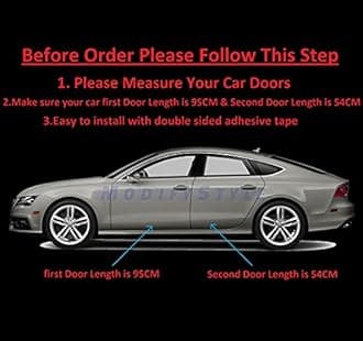 Side Beading/Side Cladding/Door Garnish/Door Protector Chrome Suitable for Toyota Yaris (2018 to Present) (Set of 4pcs)