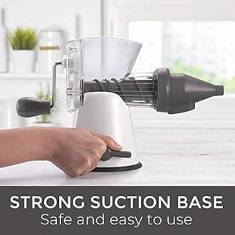 Mueller Masticating Slow-Juicer for-Celery, Wheatgrass, Kale, Spinach, and any other Leafy Greens, Live-Enzyme Cold Press Process and Easiest 5 minute Cleanup