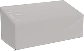 Waterproof Outdoor Sofa Cover, Heavy Duty Outdoor Couch Cover, Large Lawn Patio Furniture Covers with Adjustable Cord Lock, 600D Heavy Duty Oxford Cloth (Gray, 79"W x 38"D x 35"H-1Pack)