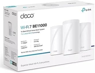 TP-Link Deco BE11000 Multi-Gig Whole Home Mesh Wi-Fi 7 System (3-Pack) - White