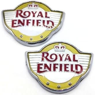 SINEX Bullet 350 Monogram/logo/Badge/Decals/3D/sticker ABS Plastic Colour (Silver,Chorme) Pack of 2