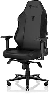 Secretlab Titan Evo Black Gaming Chair - Reclining, Ergonomic & Heavy Duty Computer Chair with 4D Armrests, Magnetic Head Pillow & Lumbar Support - Big and Tall Up to 395 lbs - Black - Leatherette