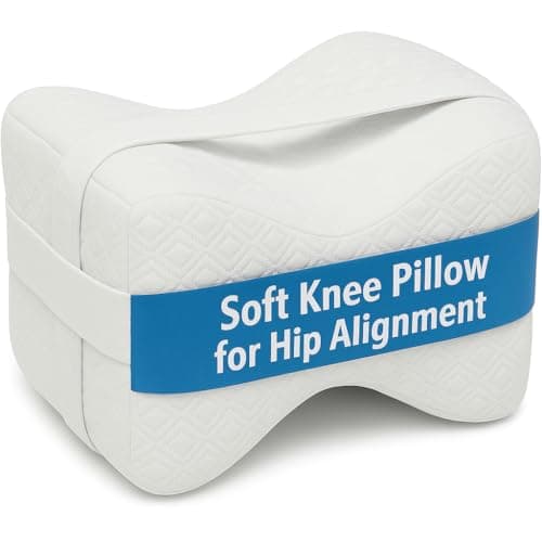 Aeris Soft Knee Pillow for Hip Alignment – 100% Memory Foam