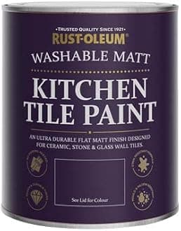 Rust-Oleum Light Brown water resistant Kitchen Tile Paint in Matt Finish - Butterscotch 750ml