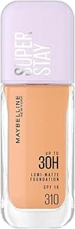 Maybelline New York Super Stay Lumi Matte Liquid Foundation, 30 HR Long Lasting yet Lightweight, 310, 35ml