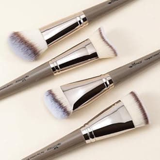 Contour Brush Set, Premium Contour Blush Bronzer Face Makeup Brush, Perfect For Cheek Forehead Jaw Nose Blending Contouring Deepening, Suitable For Powder Liquid Cream (Angled and Flat Top Type)