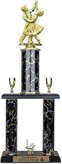 2 Post Dancing Couple Trophy Personalize/Customize w/Free Engraving