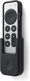 Remote Holder Mount Compatible with Apple TV 4K Siri Remote 3rd Generation (2022) and 2nd Generation (2021) (Black)