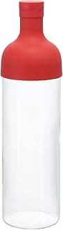 HARIO FIB-75-R Filter-In Bottle, Hot Water / Dishwasher Safe, 25.4 fl oz (750 ml), Red, Made in Japan