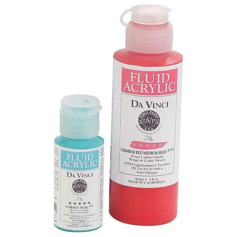 Da Vinci Fluid Acrylics - Titanium Buff, 4 oz bottle