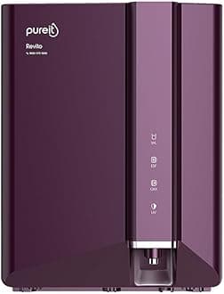 - Pureit Revito RO+MF+Mineral+UV in-Tank | 7 stage | 7L Capacity | Upto 70% Water Saving | Suitable for Borewell, Tanker & Municipal Water | DURAViva | Magenta