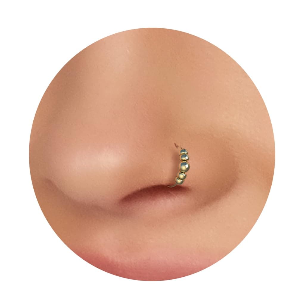 Opal Nose Ring Piercing