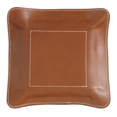 Leather Change Base Accessory Tray Color: Bridle Tan