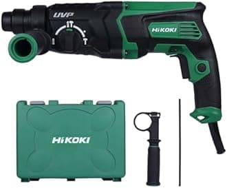 Hikoki Dh28Pcy2S9Z Corded Rotary Hammer Drill Machine W/ 850 W,Sds-Plus Bit Shank Chuck W/Drilling Upto 32Mm & Core Drilling Upto 50Mm,4300 Rpm,3.0 Kg,Side Handle,Carrying Case Included-Multicolor